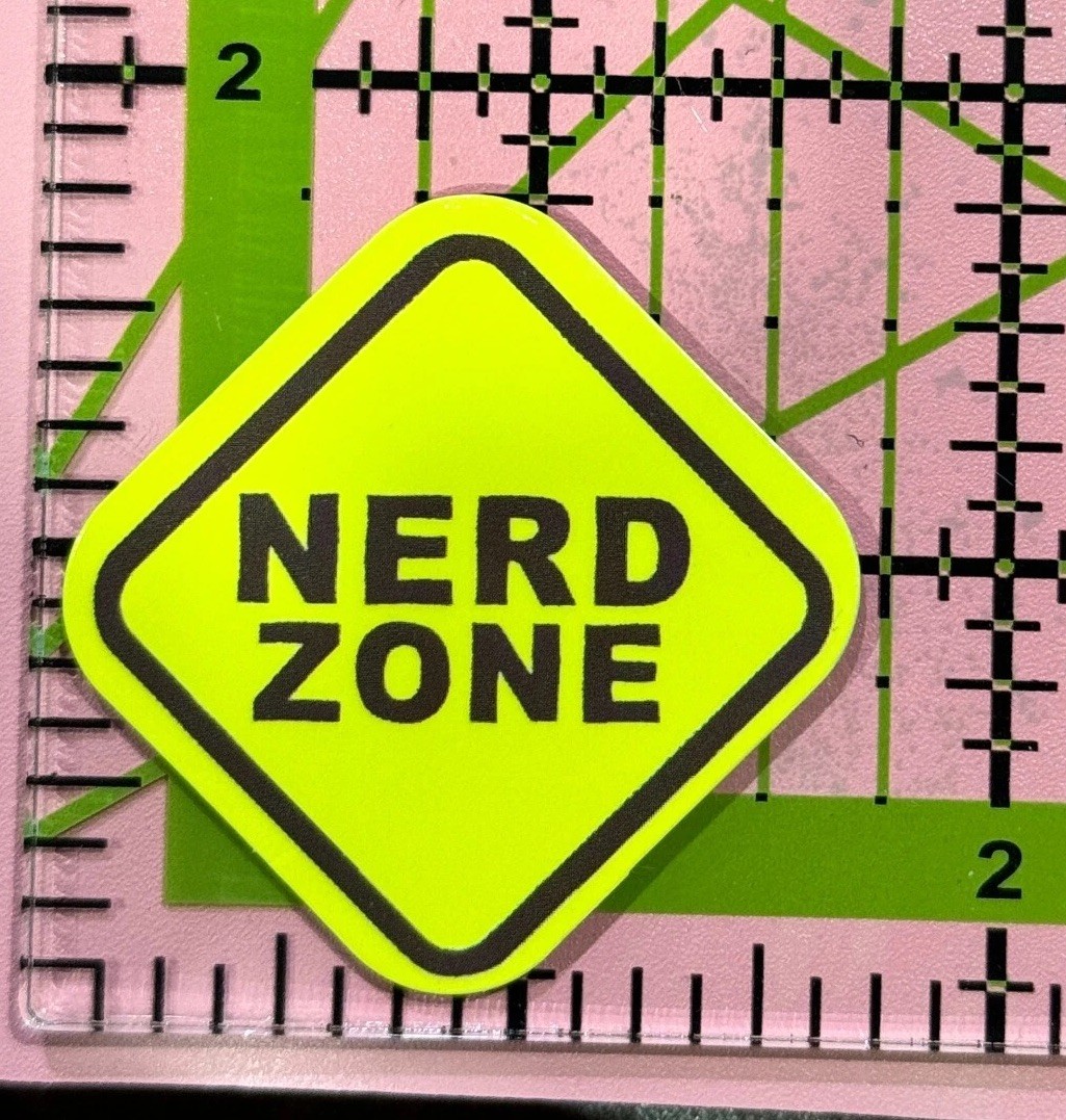 Nerd Zone : Funny Warning Sticker – Vinyl Decal Sticker Bomb Waterproof Spoof