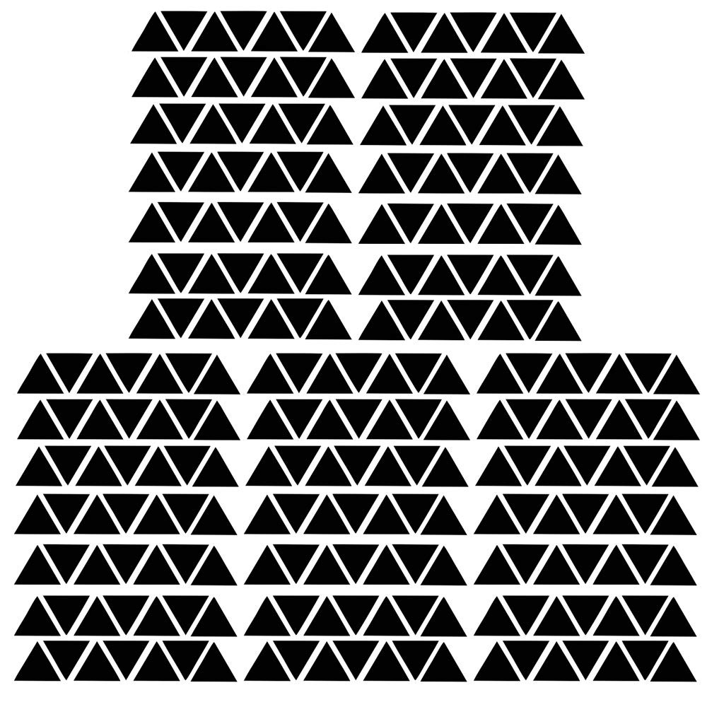 245 Triangle Shape Wall Decal Vinyl Stickers, Removable Lovely Triangle Pictu…