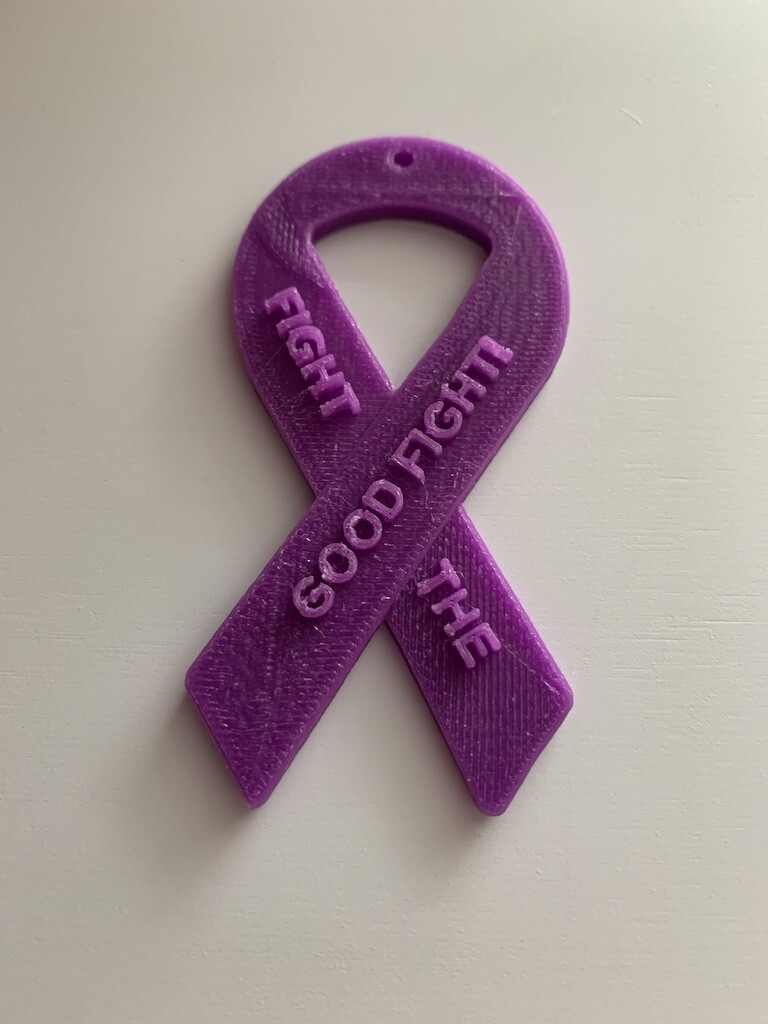 Custom Made 3D Cancer Ribbons for Survivors and Fighters multi color