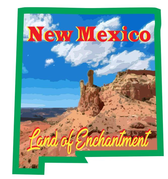 New Mexico Sticker Decal R7065