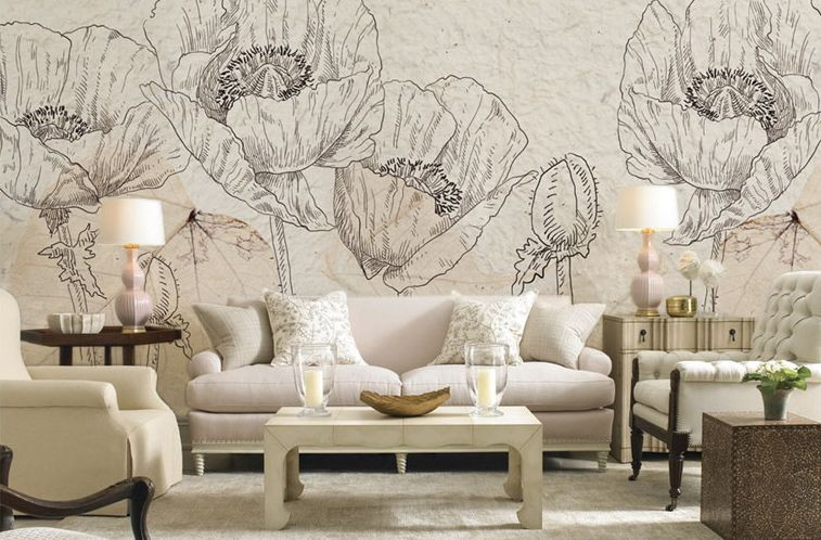 3D Flowers Fine Description 6 Paper Wall Print Decal Deco Indoor wall Murals