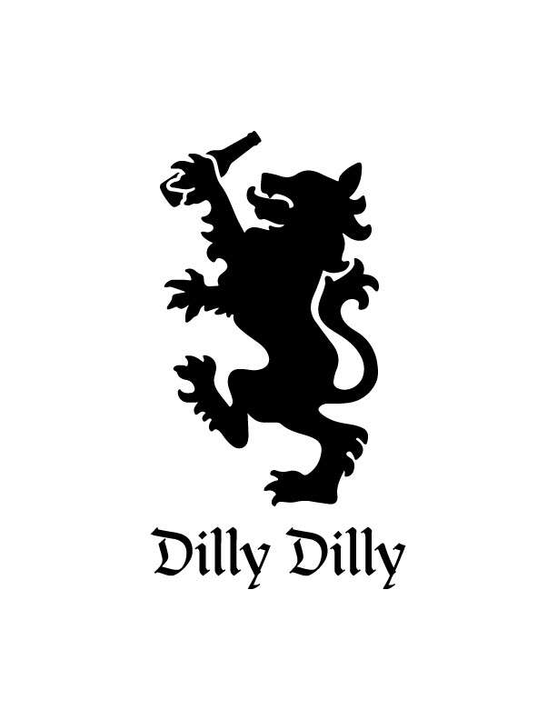 Dilly Dilly lion Decal or Sticker for most surfaces cars 6"… FREE SHIPPING