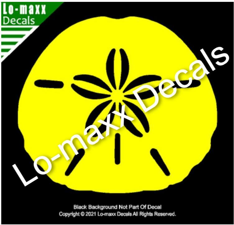 Sand Dollar Sea Life Seashore Ocean Beach Original Design Die Cut Vinyl Decal