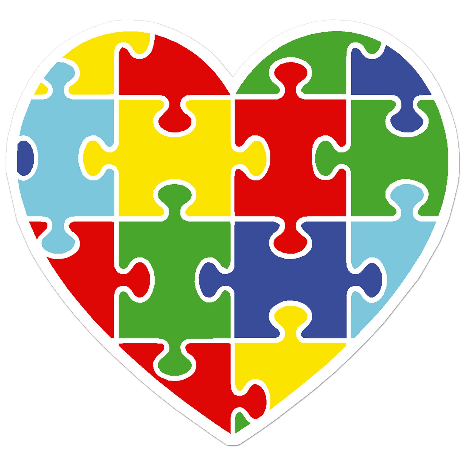 Autism Heart Love – Vinyl Decal Sticker – Car Window Laptop – ebn7747