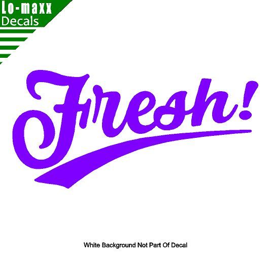 Fresh! Car Truck SUV Various Sizes & Colors Superior Quality Die Cut Vinyl Decal