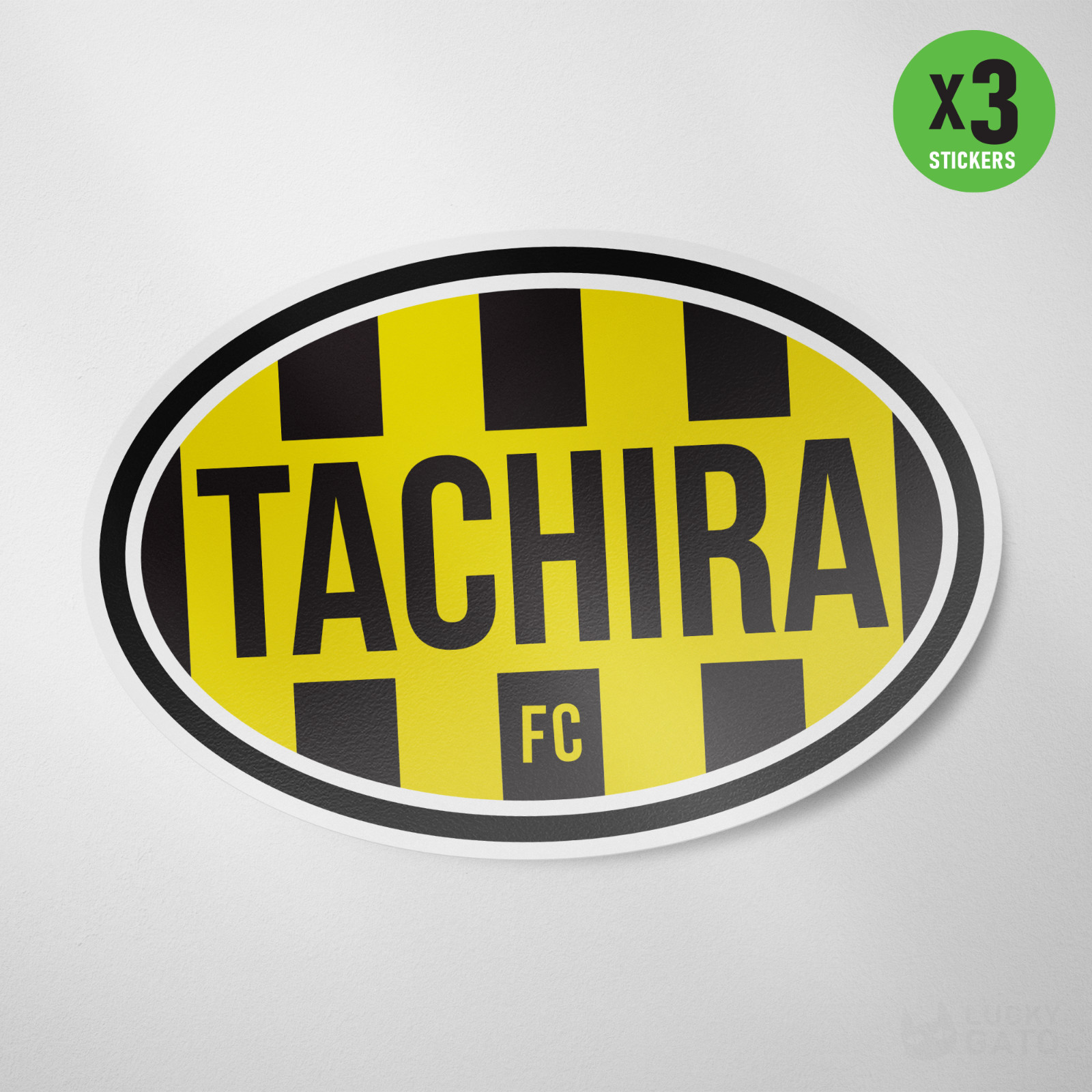 Deportivo Tachira Venezuela 3 Pack Sticker Vinyl Decal Oval Auto Futbol