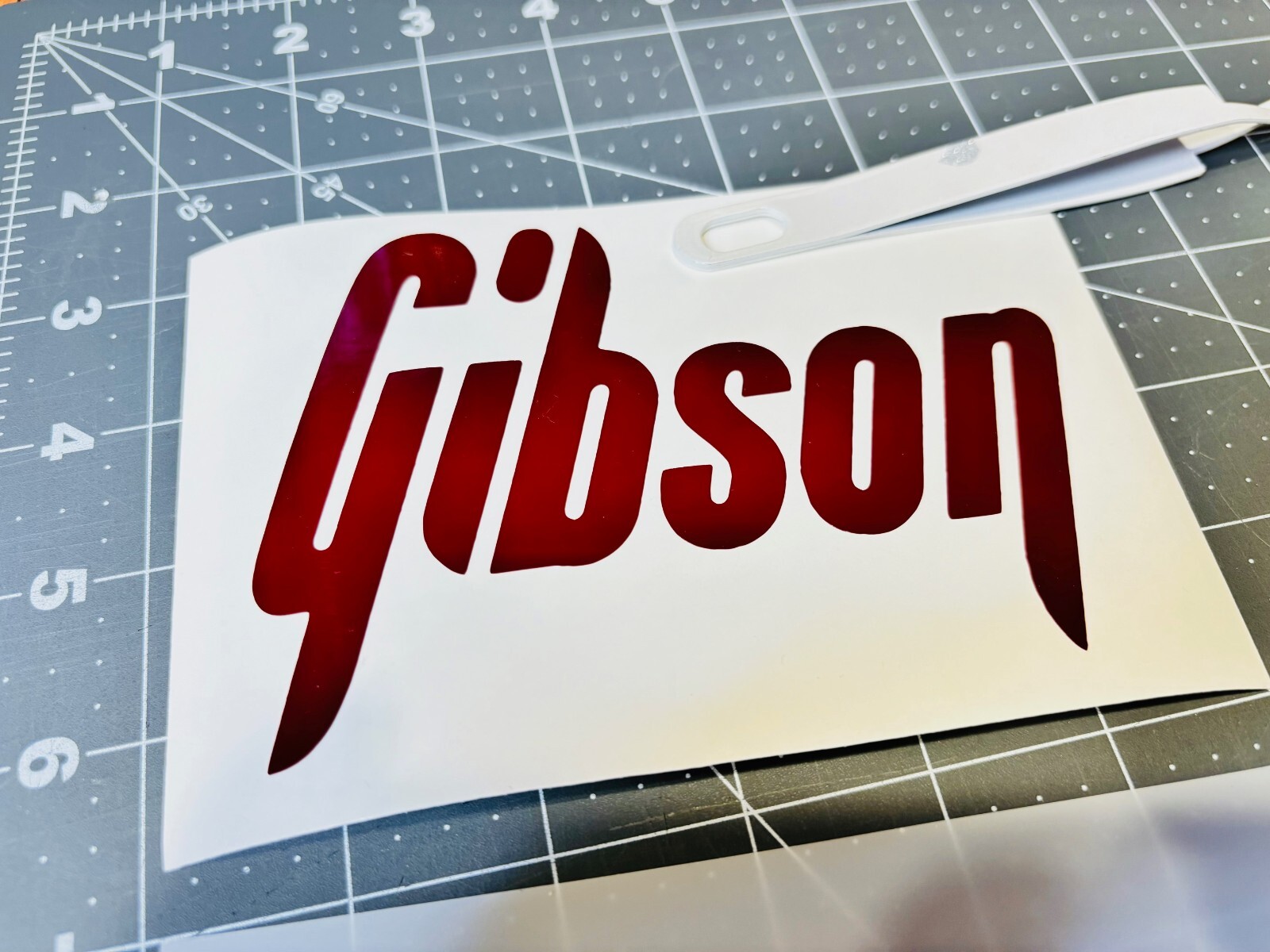 Gibson Die Cut Vinyl Decal – MANY Sizes & Colors FREE Ship Guitars Music Rock