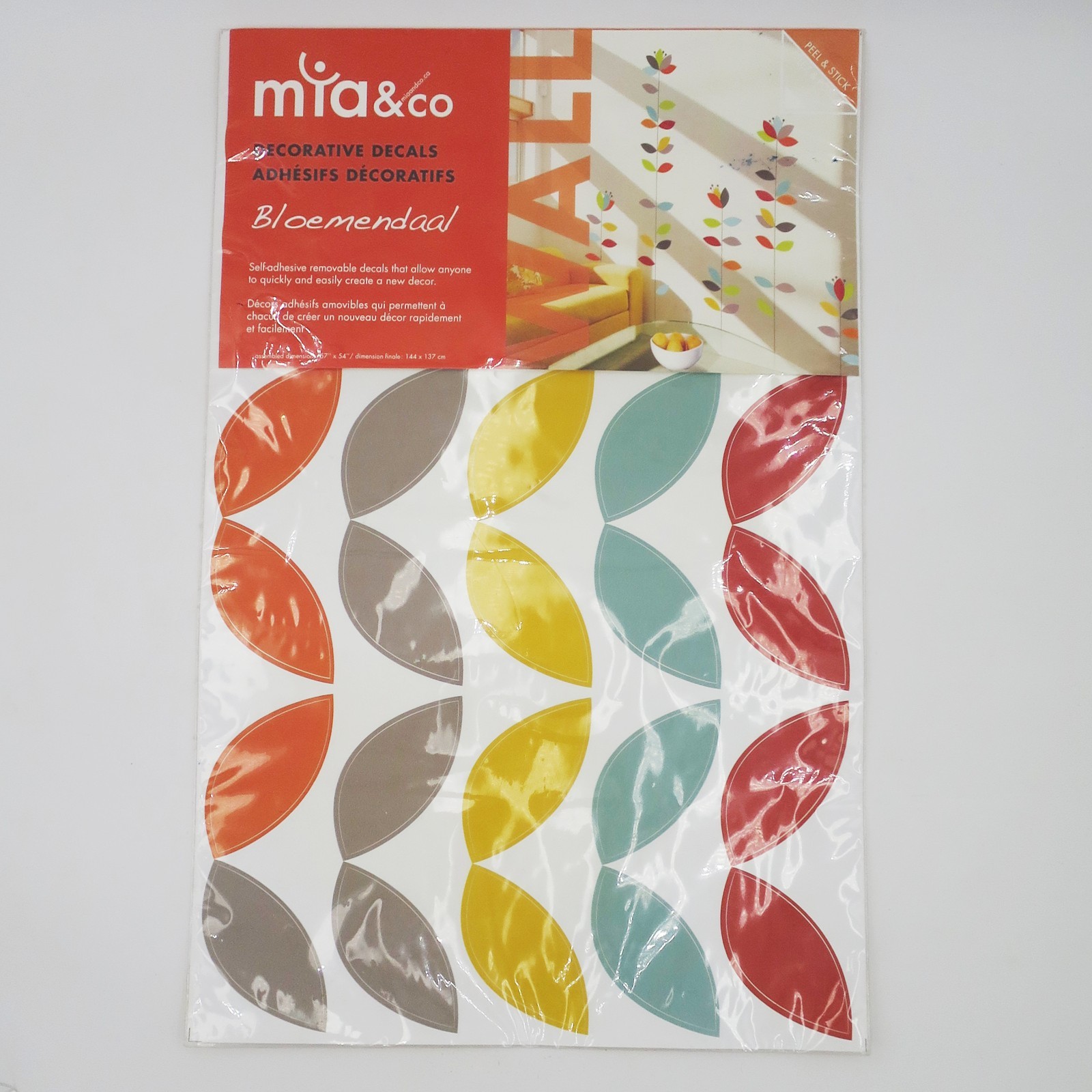 Mia & Co. Bloemendaal Modern Graphic Wall Decals NEW