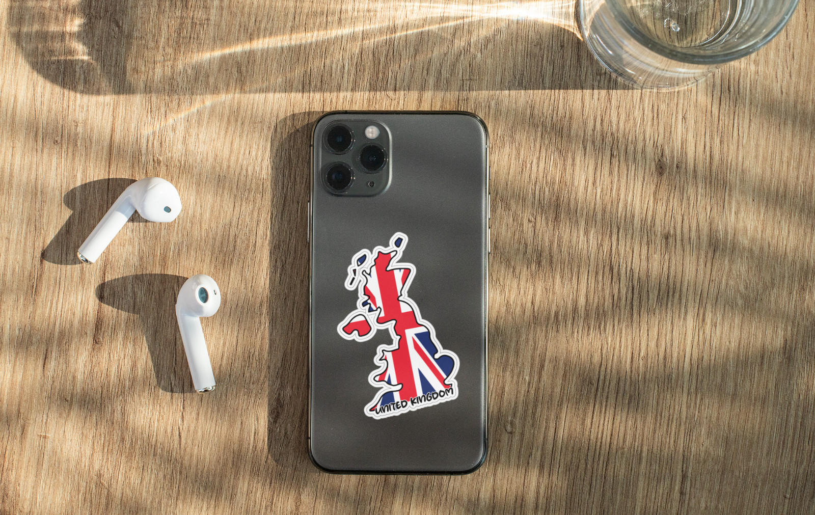 United Kingdom Map Flag Sticker Decal