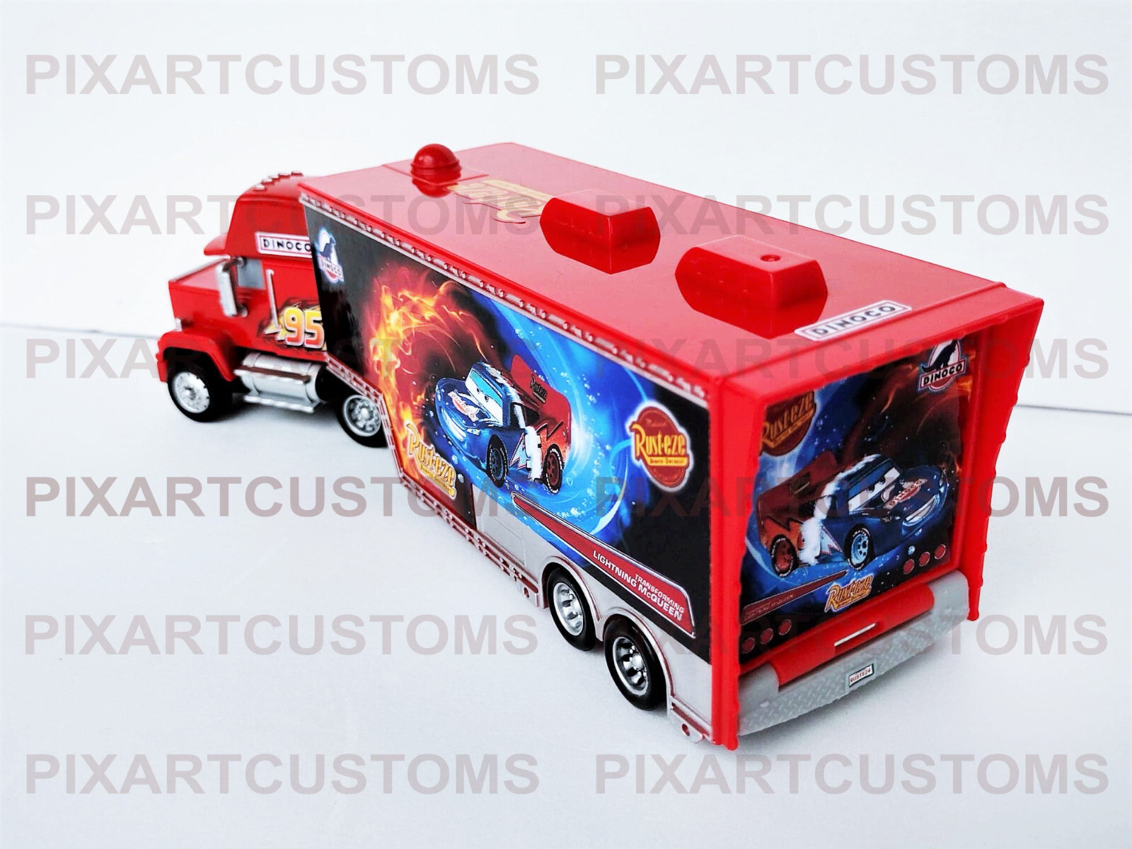 Pixar Cars Mack Hauler Transforming Lightning McQueen Sticker Set Read Descript-
