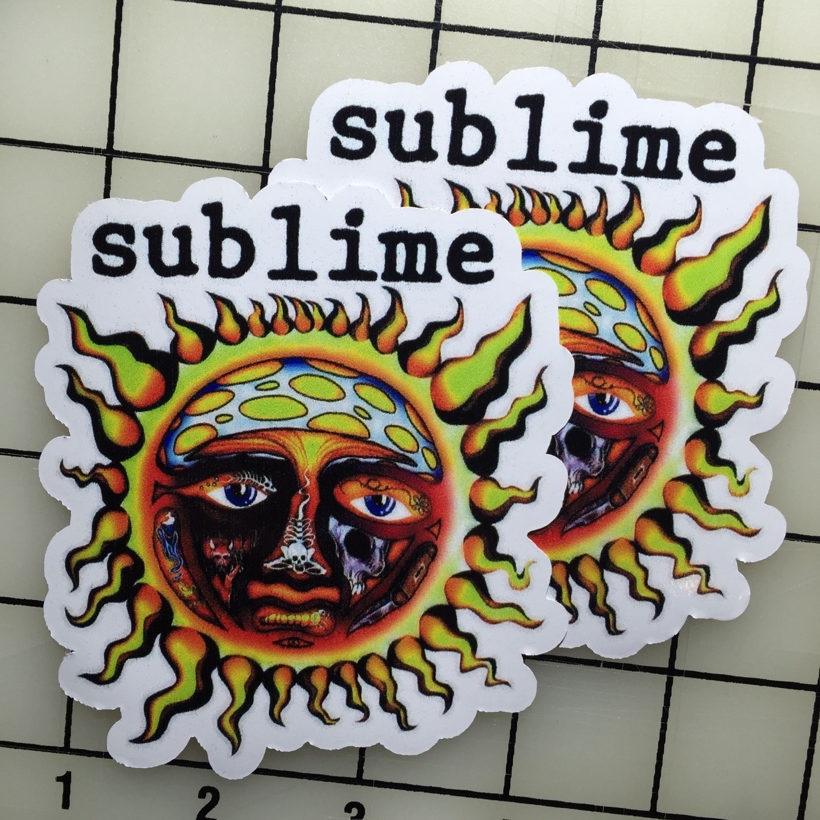 Sublime 4" Wide Vinyl Decal Sticker BOGO