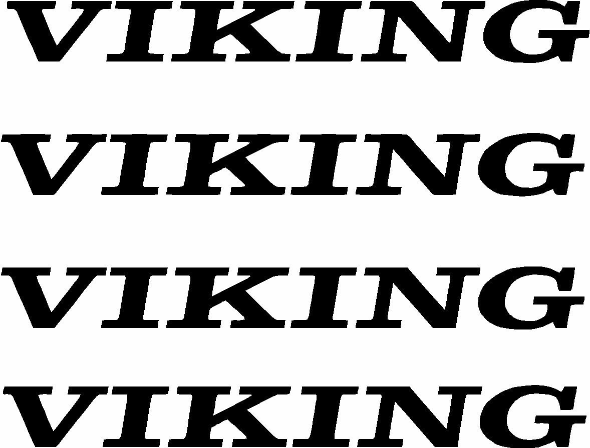 4 pc Viking Camper RV Vinyl Decal Sticker Pop Up Graphics Stickers 4 pc