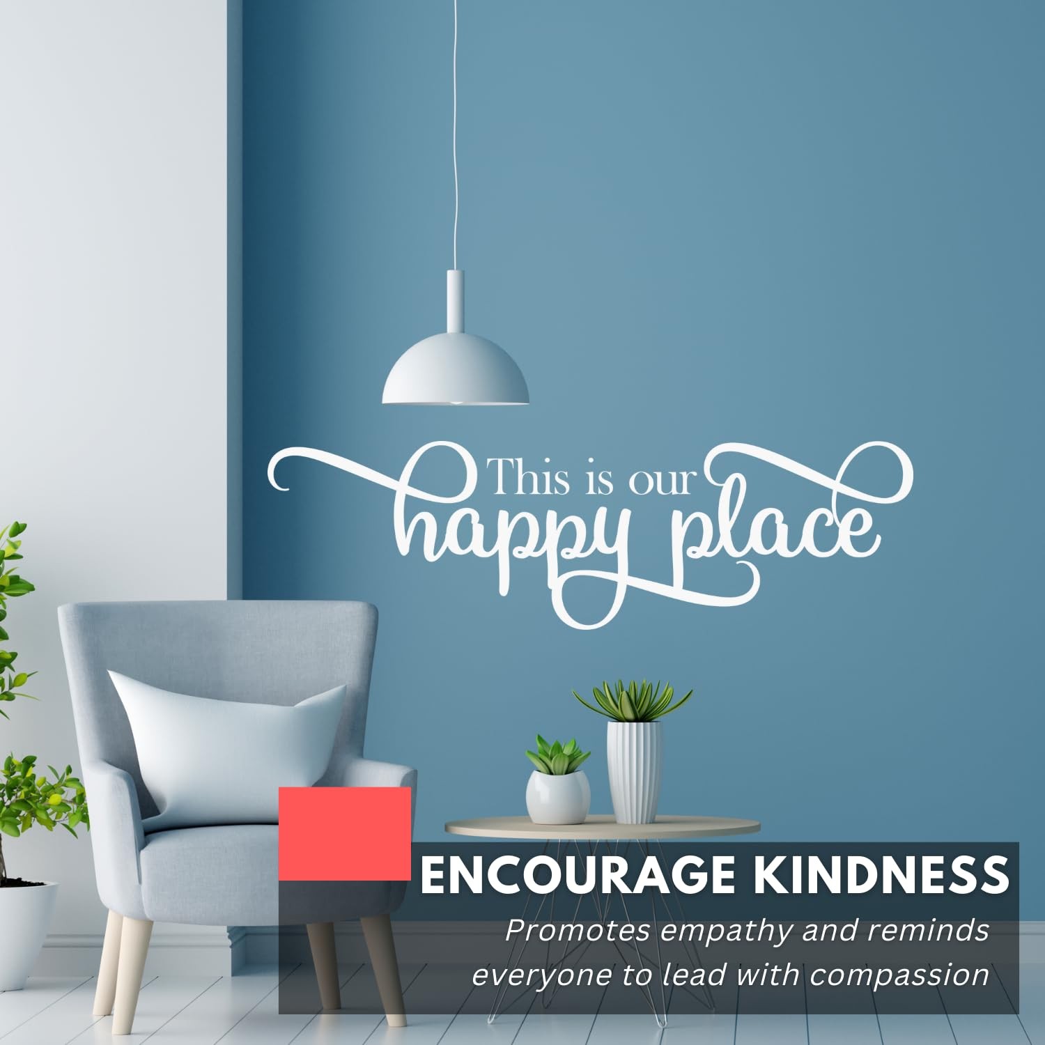 My Vinyl Story – This is Our Happy Place Wall Sticker – Family Wall Decal for…