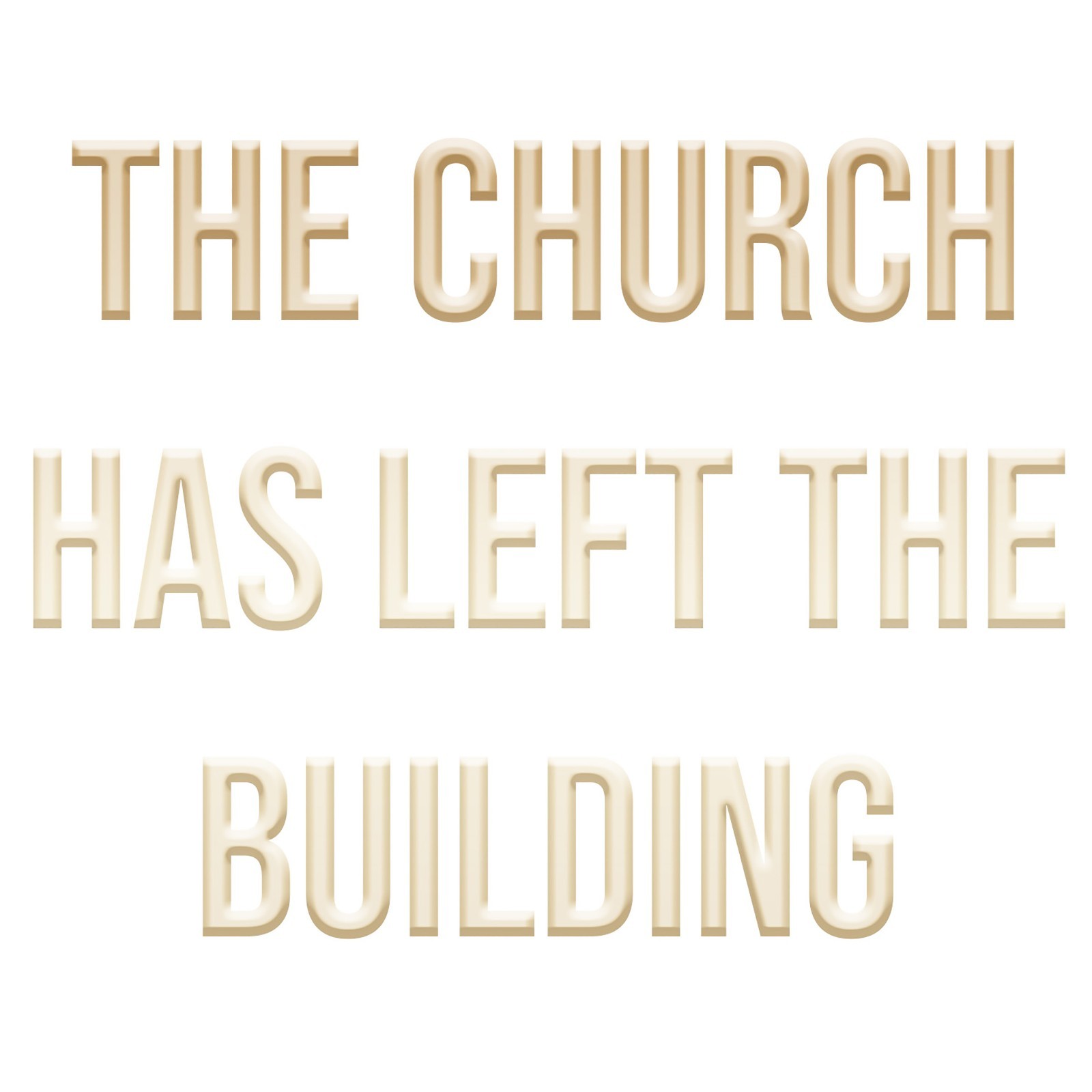 The Church Has Left the Building | Christian Decal for Laptop or Water Bottle