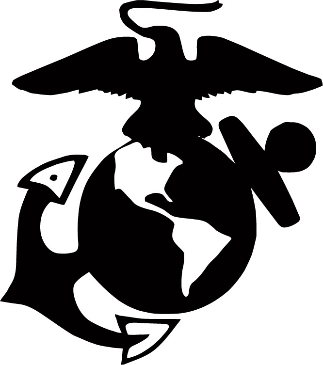 Marine Corps Eagle Globe VINYL DECAL EGA Stickers USMC Anchor Decals Veteran 4"
