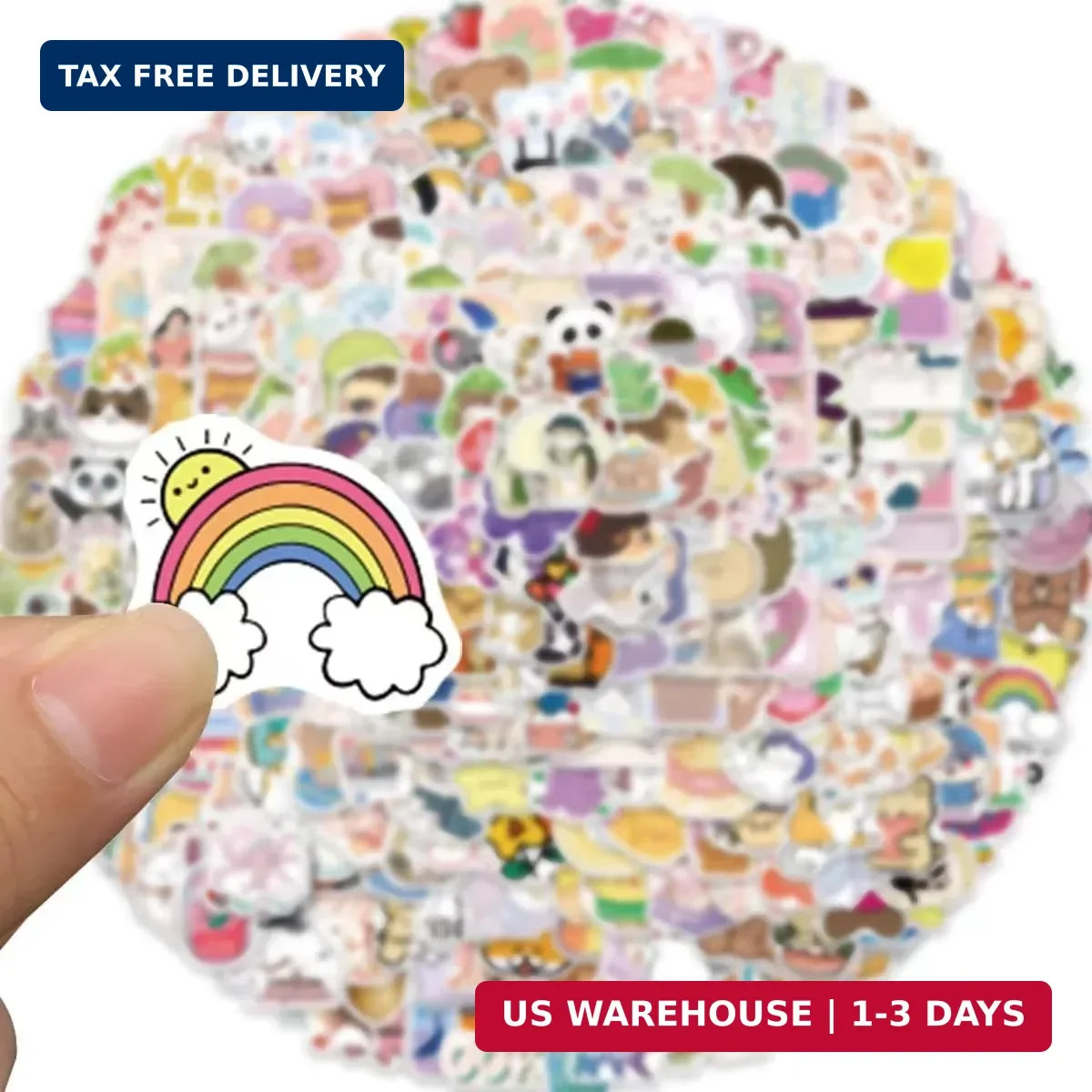 600 Pcs Cute Stickers Bulk for Kids Girls Teens Adults,Waterproof Cute Animal St