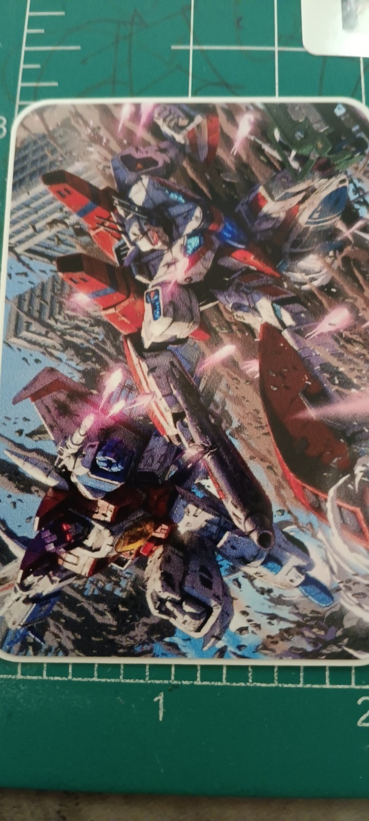 TRANSFORMERS X STARSCREAM VS (G1) SKYFIRE X VYNIL HIGH-GLOSS STICKER X 3X2 INCHs