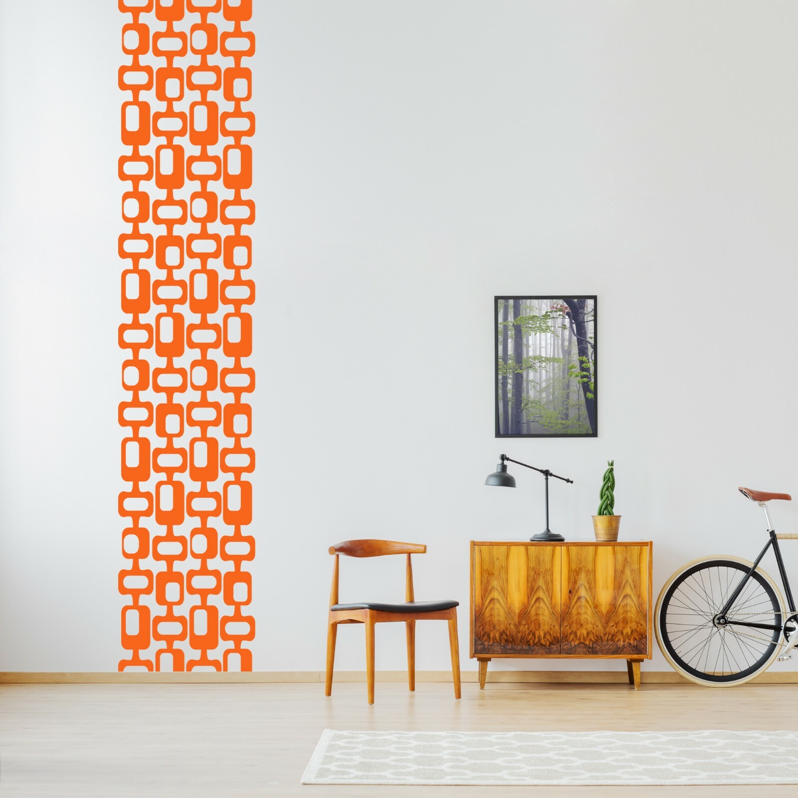 Mid-Century Modern Retro Pattern Wall Decal