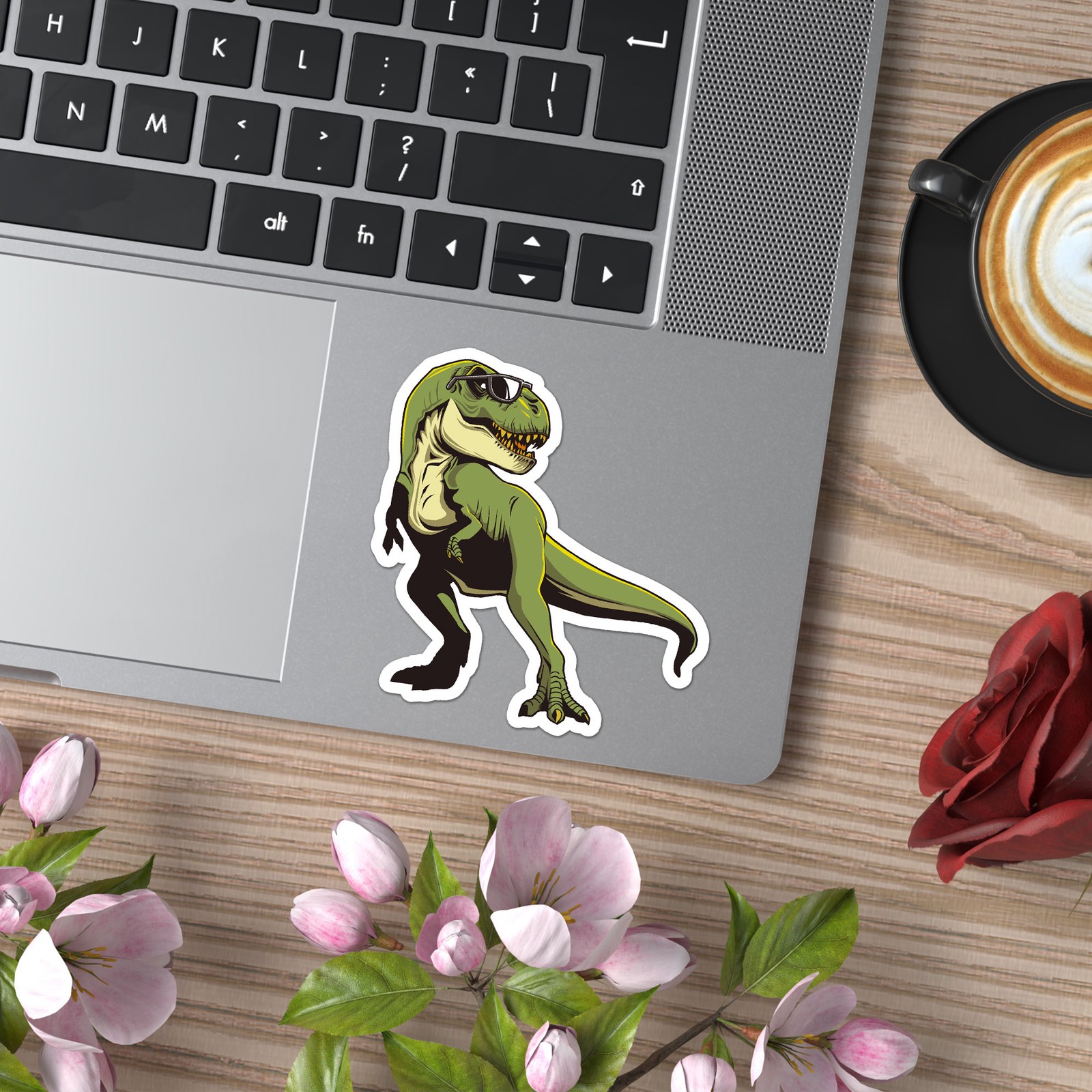 T-Rex Glasses – Vinyl Decal Sticker – Car Window Laptop – ebn7847