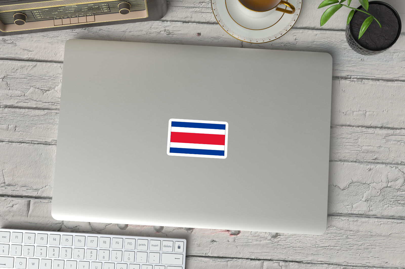 Premium Costa Rica Flag Vinyl Stickers – Set of 6 Weatherproof Decals
