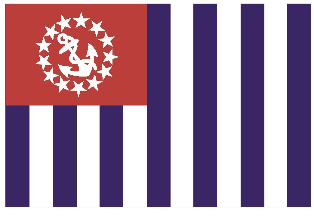 US Power Squadron Flag Sticker Decal F536