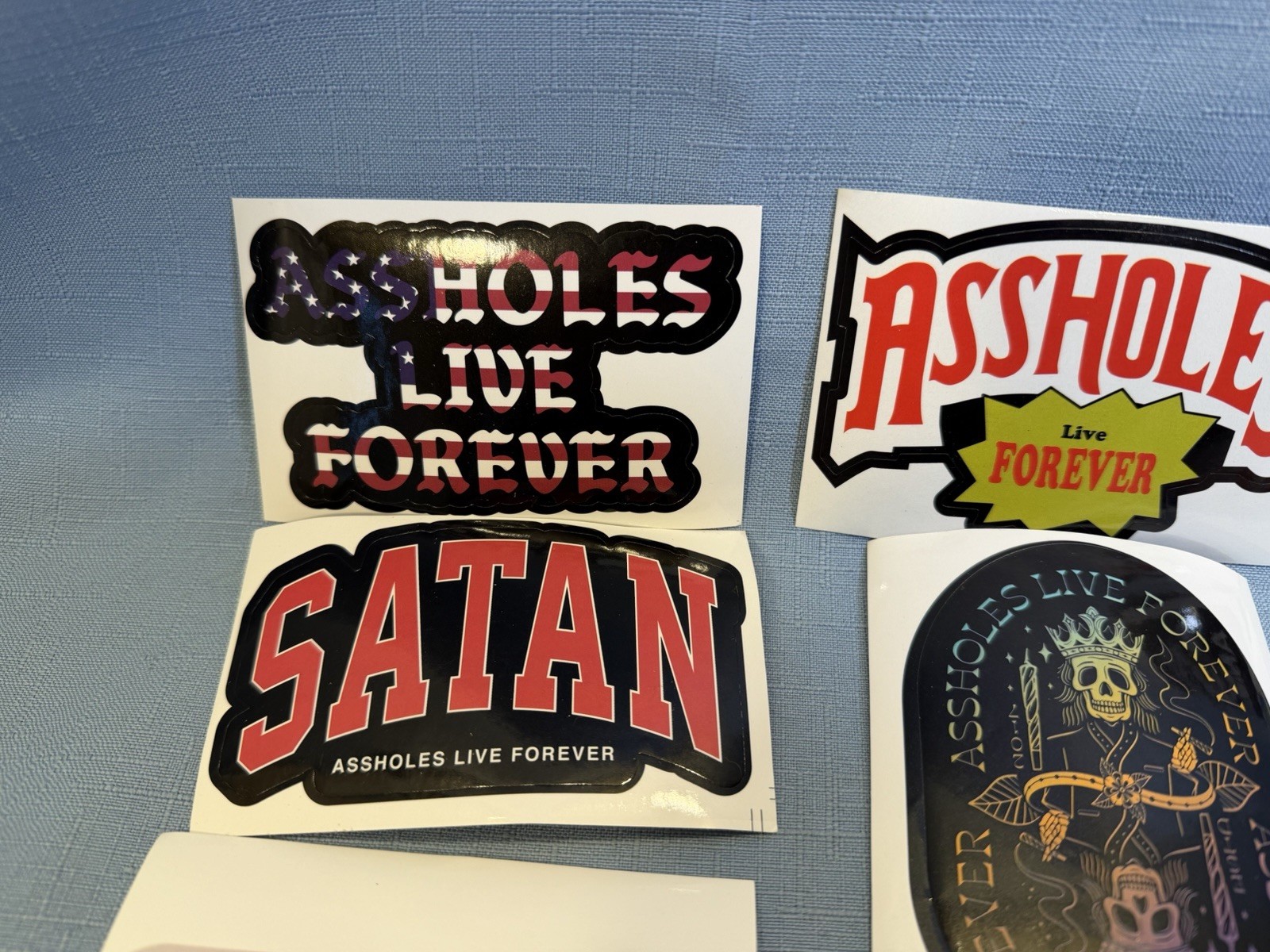 x 10 Assholes*s Live Forever Sticker pack Decal Lot ALF