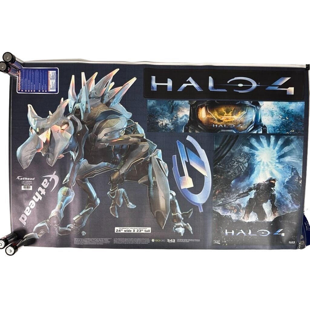 Halo 4 FATHEAD Jr Lot of 3 Vinyl Wall Graphic Decal Sticker Poster COMPLETE 2012