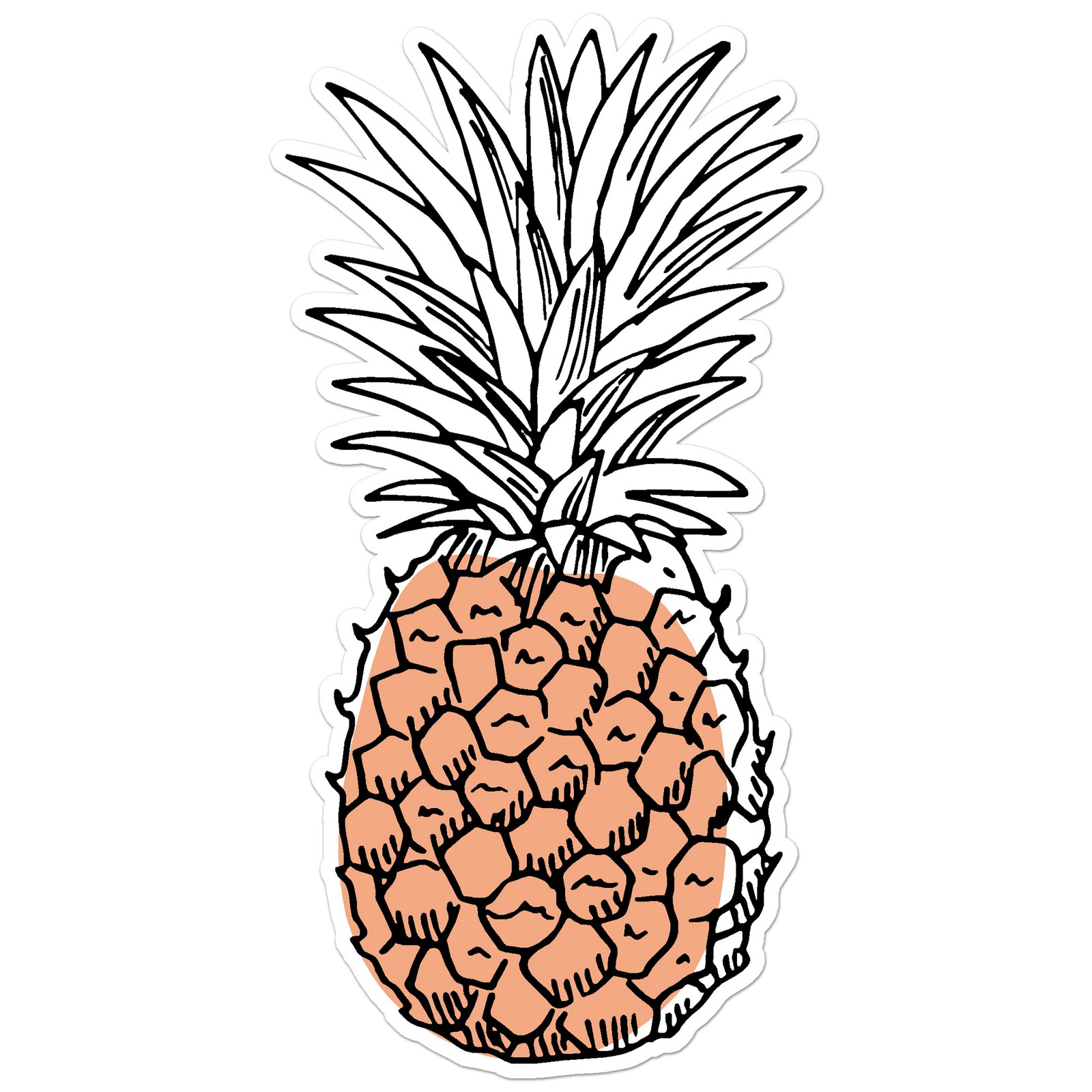 Pineapple – Vinyl Decal Sticker – Car Window Laptop – ebn12702