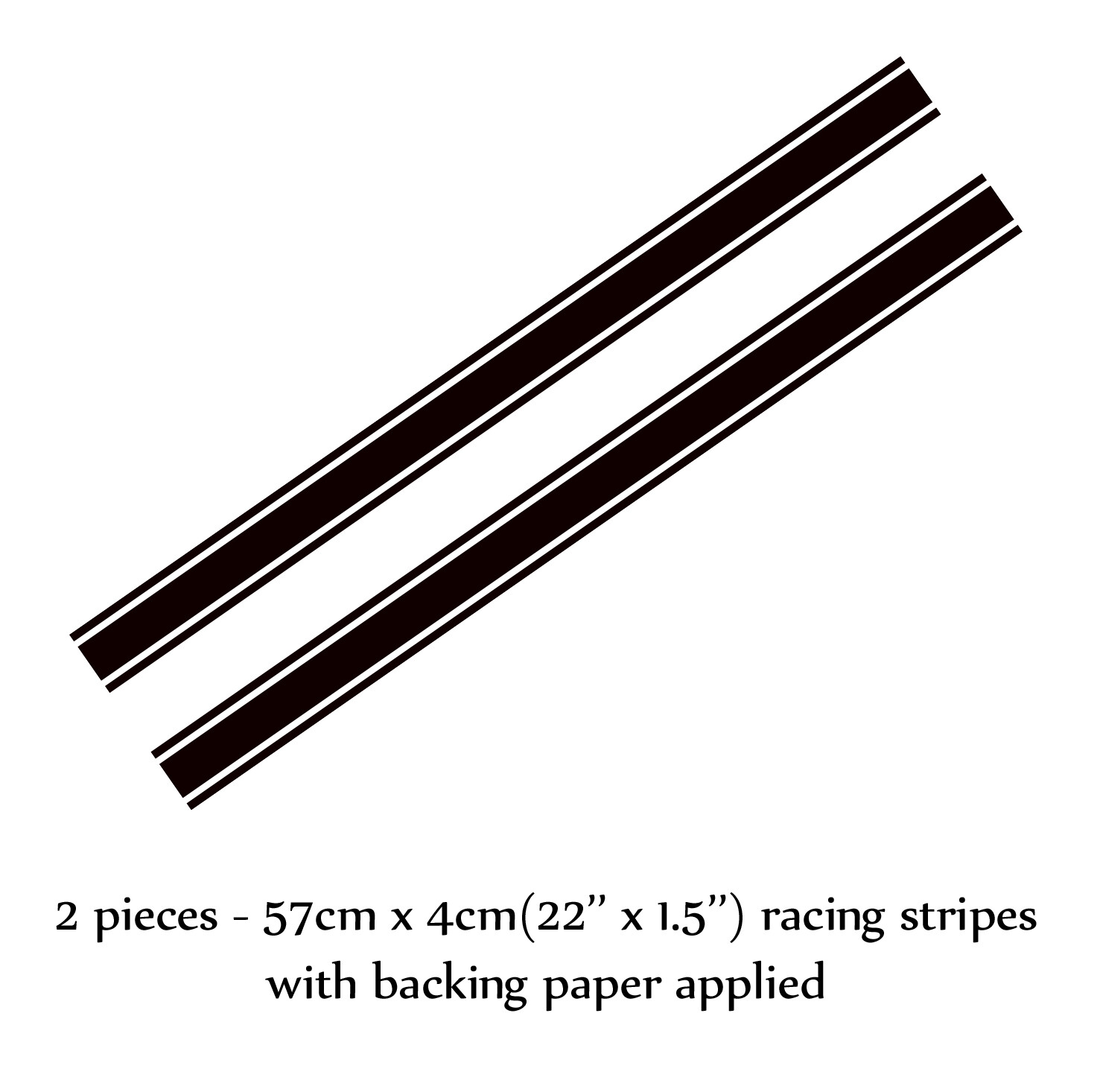 Customized Racing Stripes Decal Sticker for Guitars & Basses 13 Colour Options