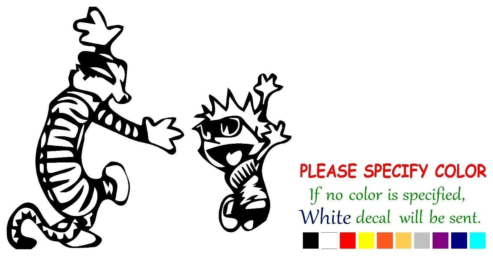 Calvin and Hobbes Vinyl Decal Sticker Car Truck Window Bumper Various sizes