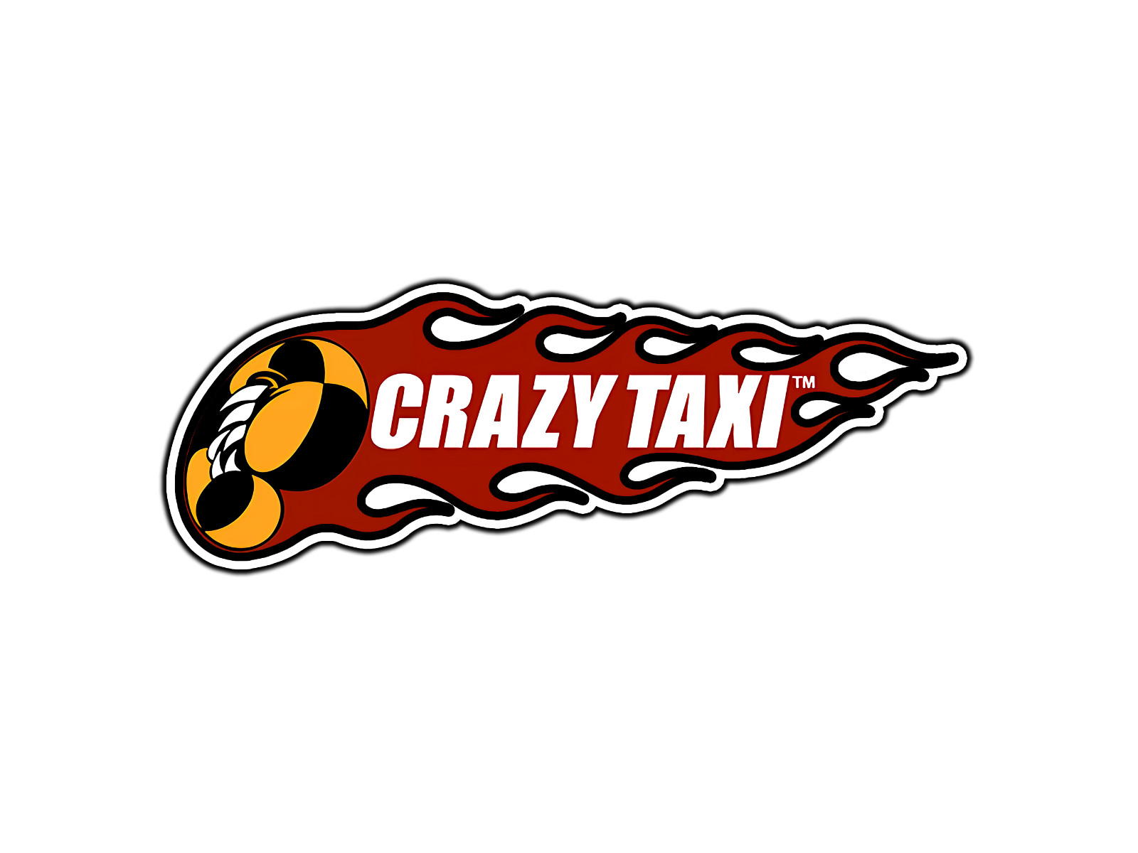 #2826 Crazy Taxi Arcade Logo Retro Gaming Sticker Waterproof Vinyl Decal Car