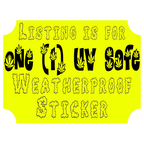Pineapple Express Weed Strain Sticker Vinyl Decal Weed 420 Marijuana UV Safe