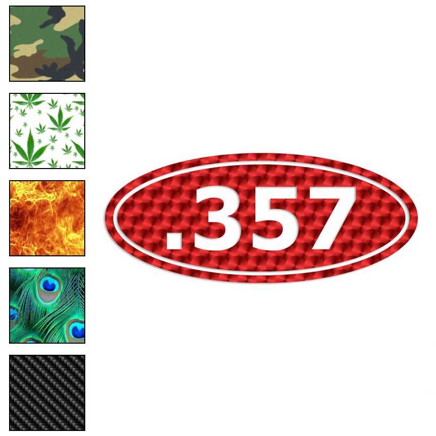 Ammo .357, Vinyl Decal Sticker, 40 Patterns & 3 Sizes, #34