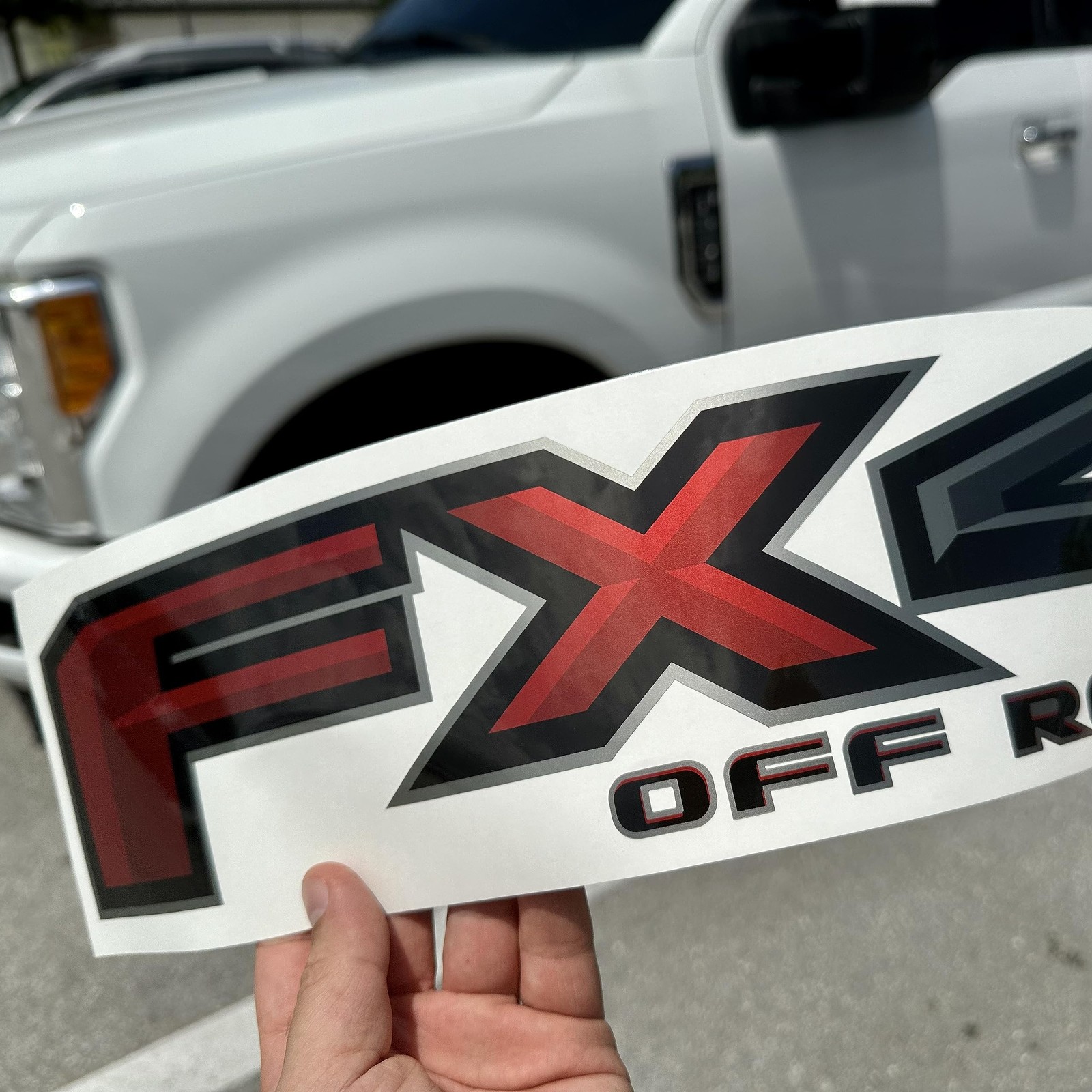 GOLD HOOK FX4 Off Road Decals Compatible with Ford 4.3" x 16.5", Multicolor