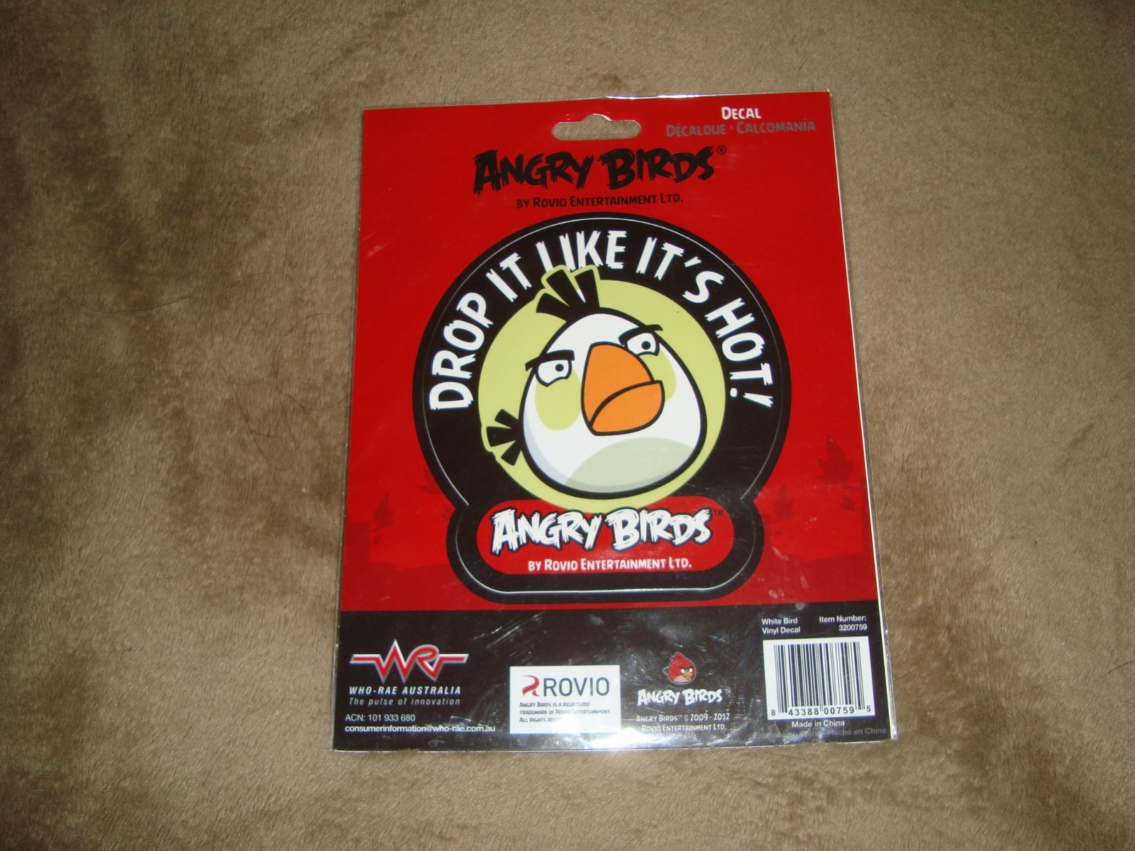 Angry Birds White Bird Vinyl Decal Sticker by Rovio Entertainment