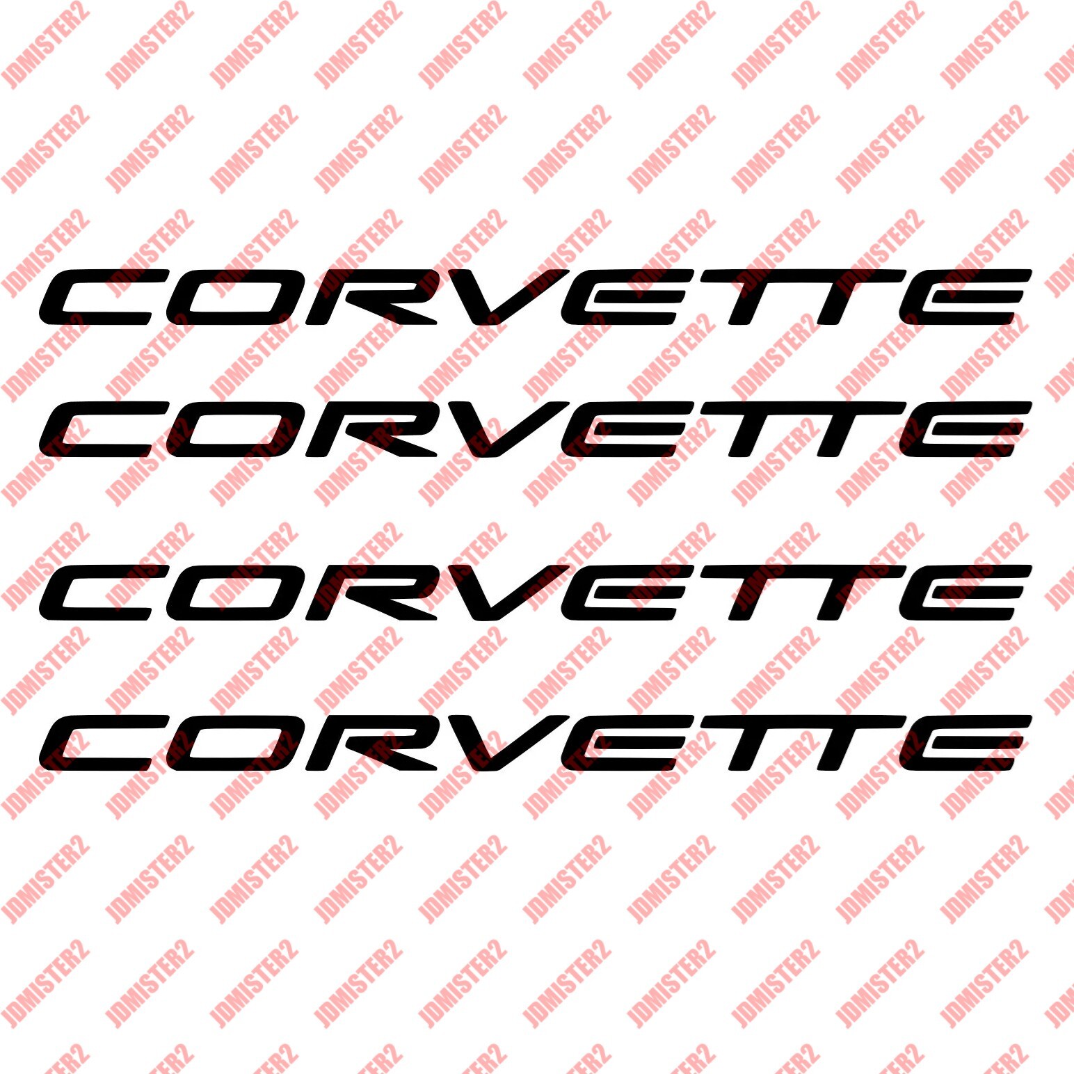 Corvette Decal Sticker Vinyl Race Sports Car American Muscle – Any Size