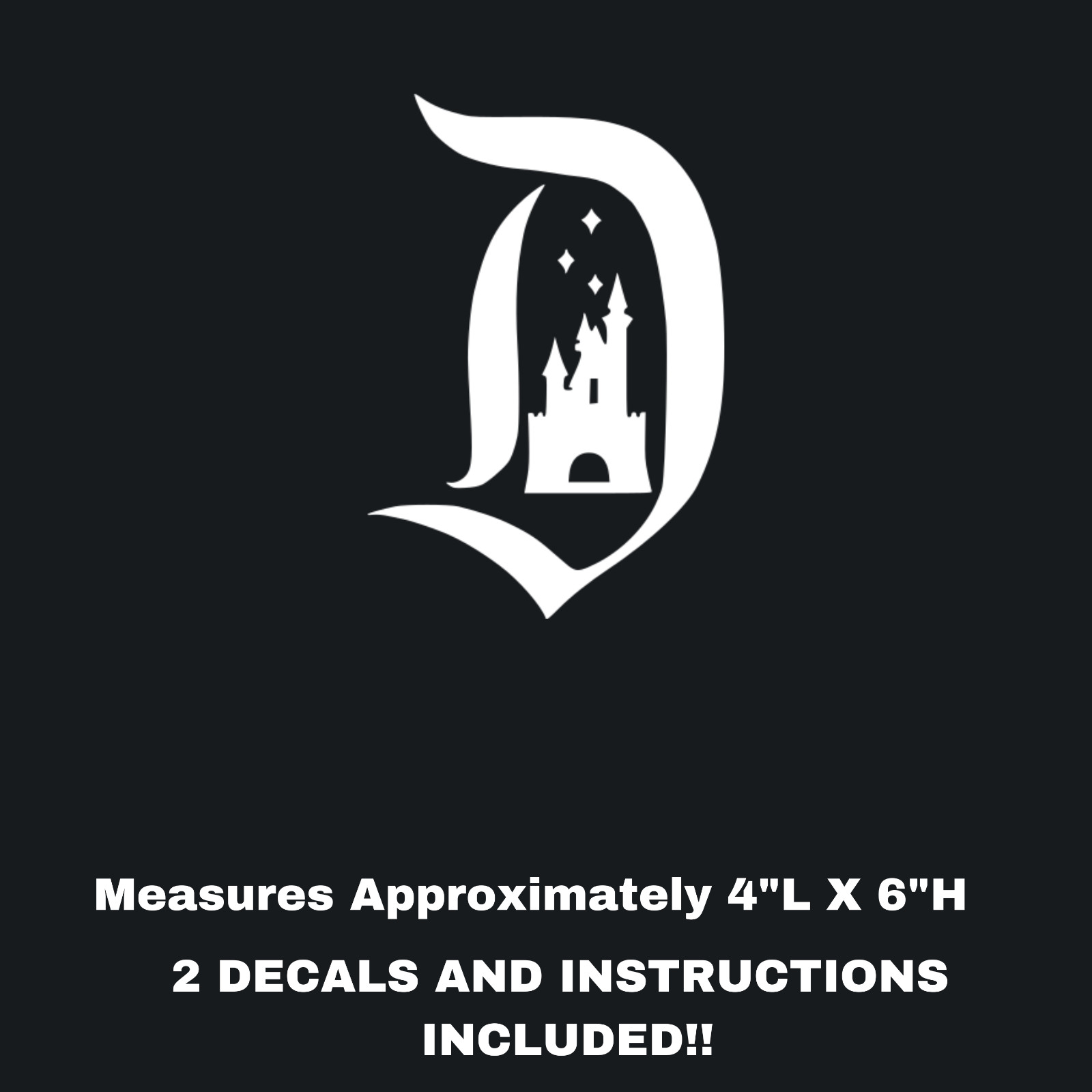 DISNEYLAND D-2 PACK Vinyl Decals Mickey Mouse Disney L@@K!