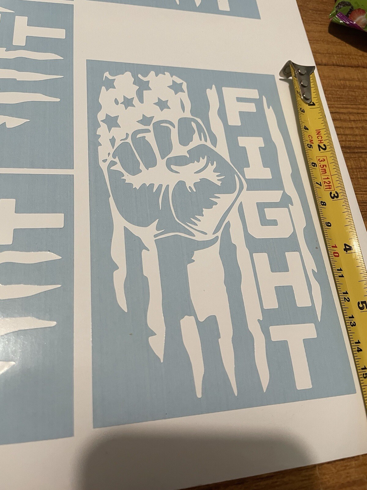 Fight Decal 6” Or 8” Your Choice .