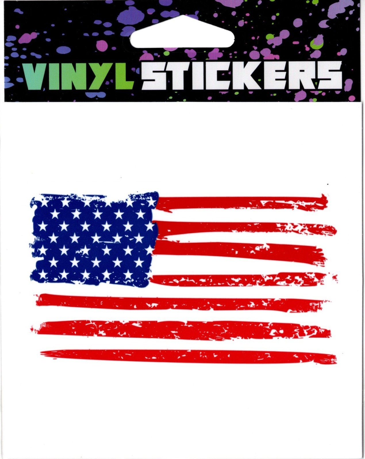 USA Flag Vinyl Sticker – 4.25in x 4.25in