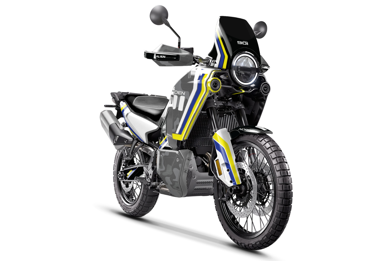 Husqvarna Norden 901 2021-2024 Atv Graphics Kit, Decal, Sticker Grey