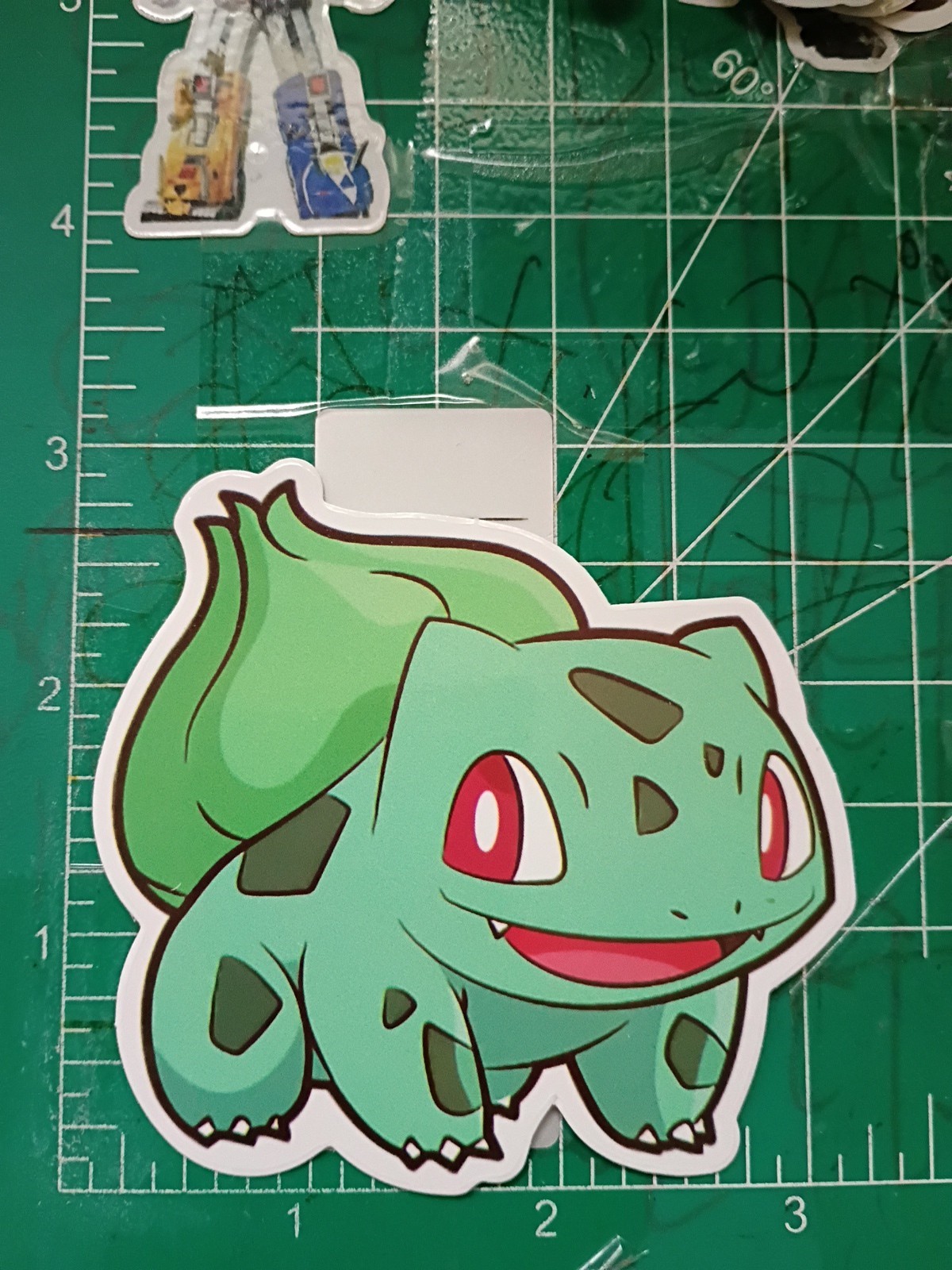 POKEMON STICKER XBULBASAUR 3X3 INCHES STICKER X VYNIL DIE CUT STICKER HIGH GLOSS
