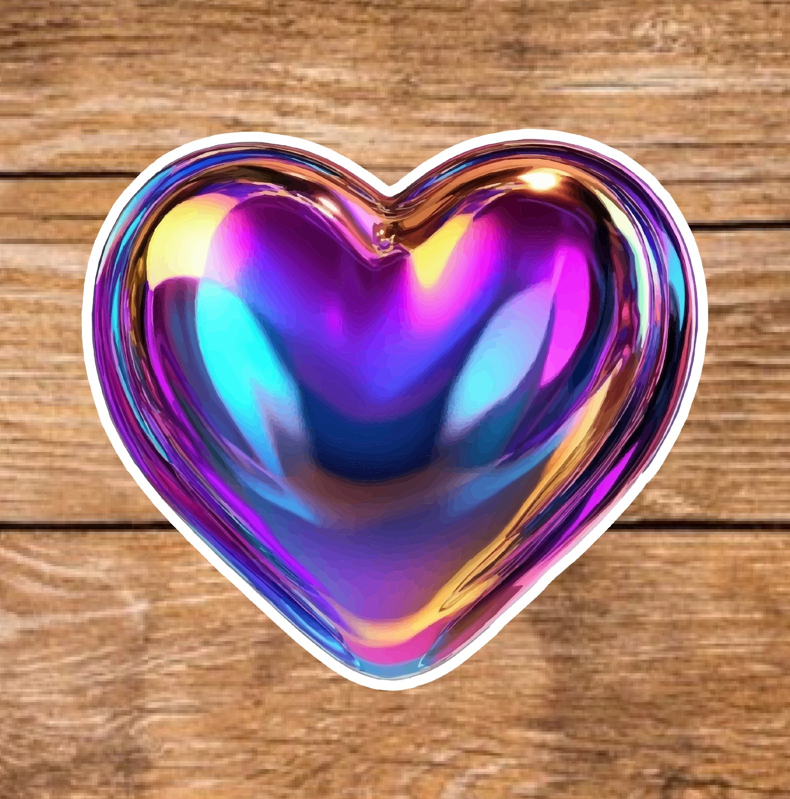 Love – 2 Pages (18 Sticker Set) 2in, Waterproof, Glossy Finish Vinyl.