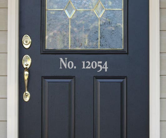 Elegant House Numbers Vinyl Sticker Decal 4.5"h x 22"w