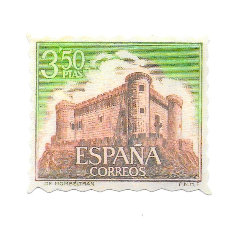 Spain Castle Mombeltran Stamp Vinyl Sticker Die Cut Scrapbooking Journal Decal