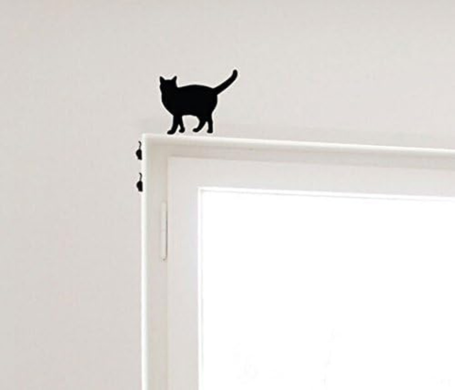 Wall Sticker, 8 Pcs Cute Cat Design Light Switch Decor Decals Wall Stickers (Cat