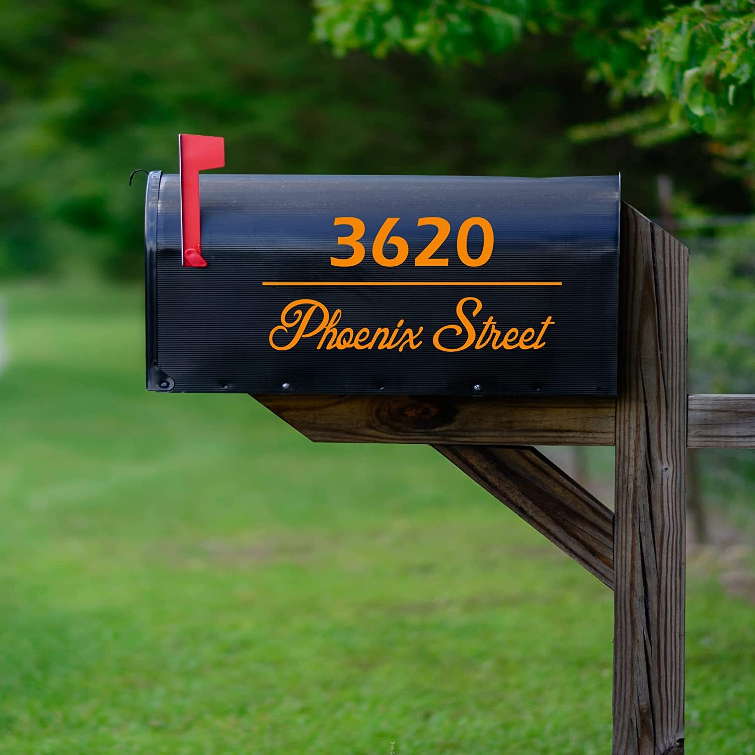 Personalized Mailbox Street Address Decals Set of 2 Vinyl Stickers Custom CMB33