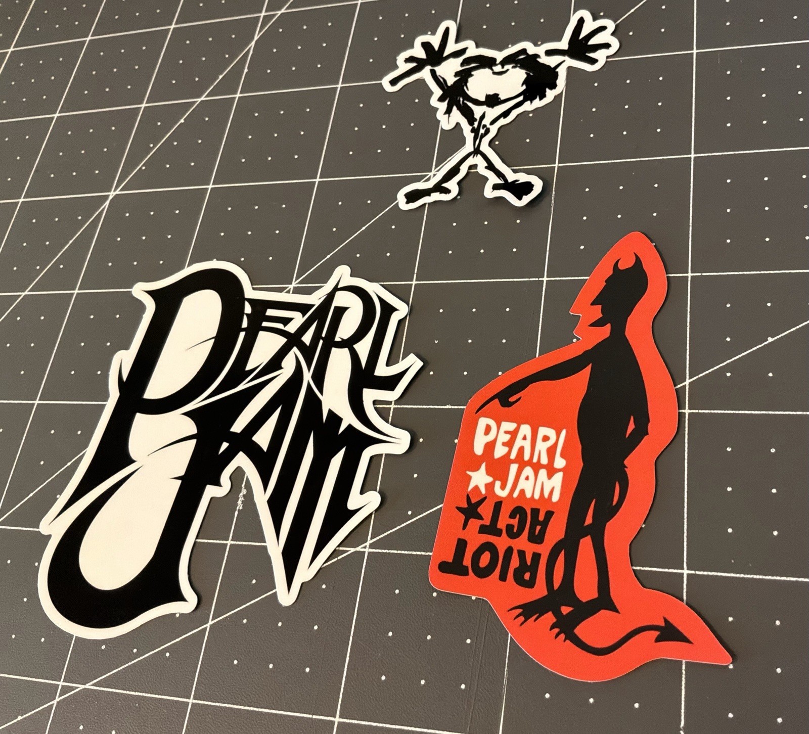 Pearl Jam Stickers 3 Sticker Lot 1