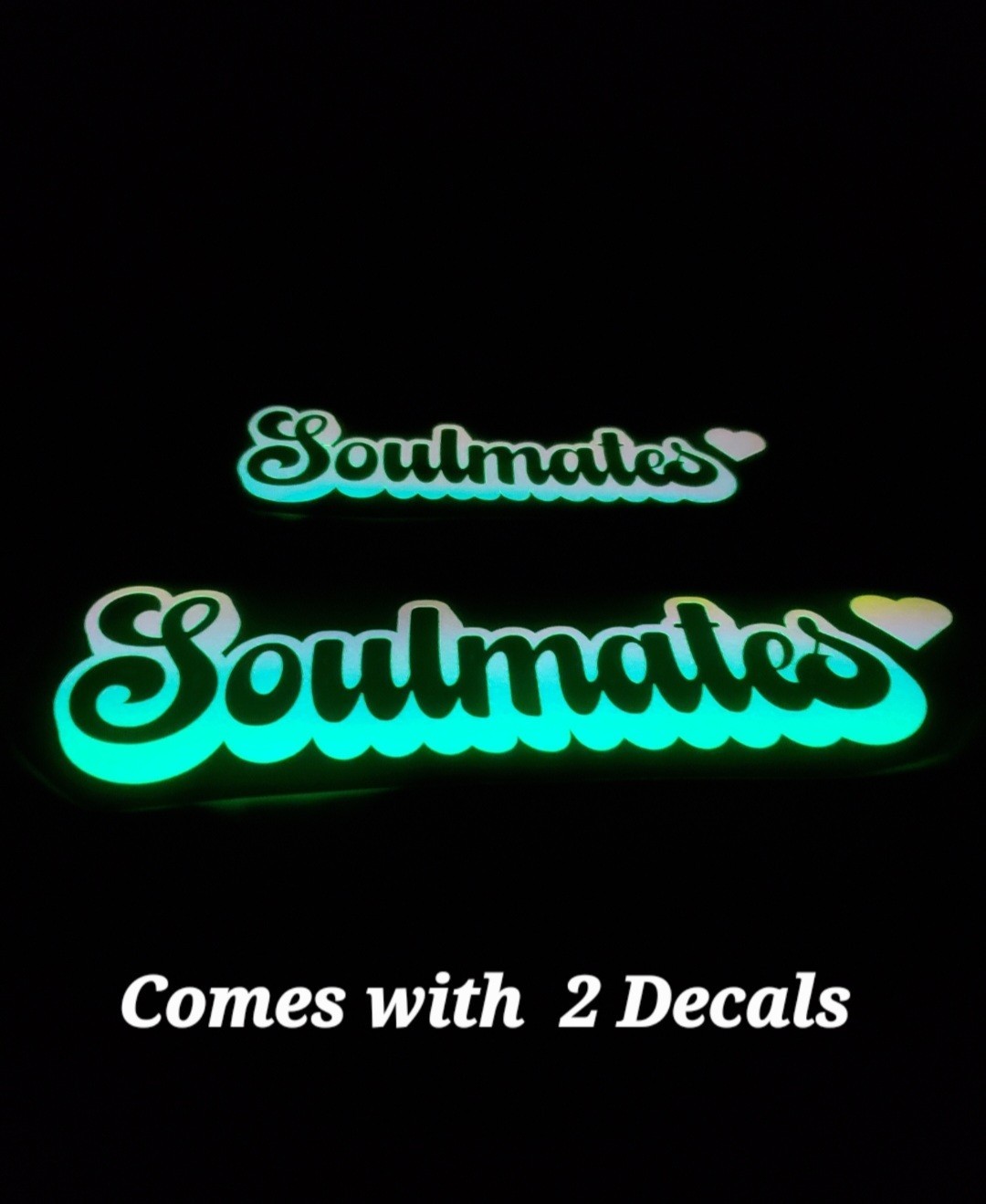 Glow In The Dark Vinyl Decals Lovely Quotes Decor Medium Size Lit Studios New