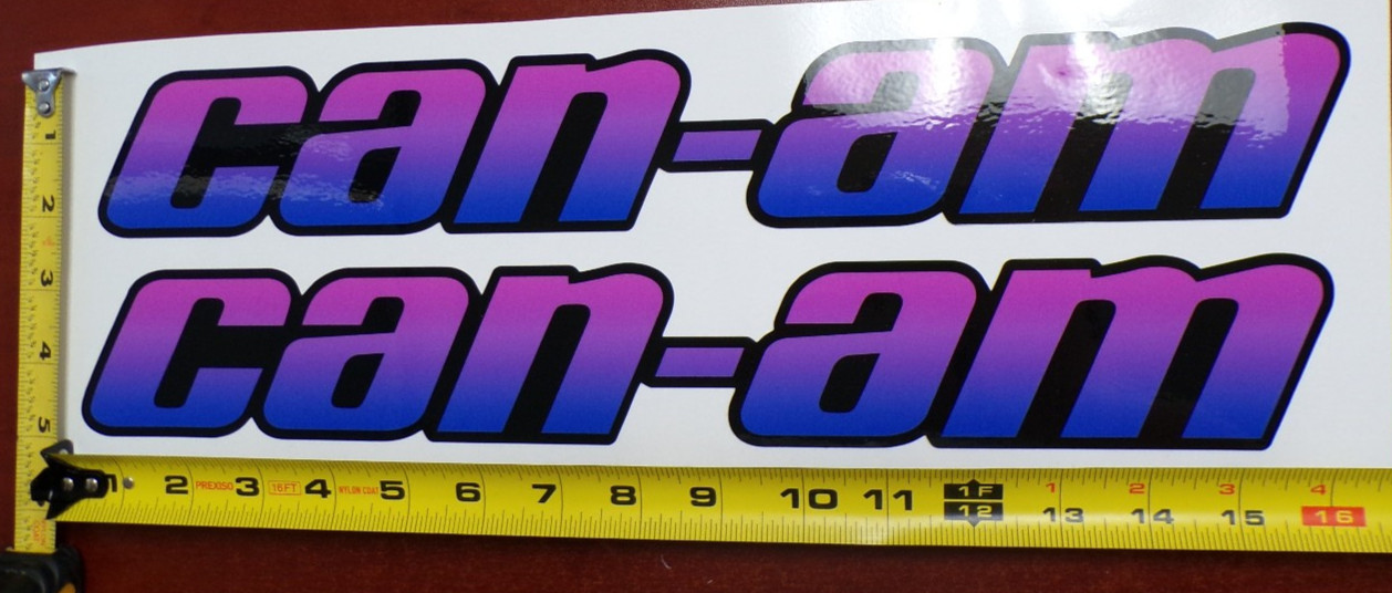 CAN-AM MAVERICK X3 R GRAPHIC DECAL STICKER USA MADE PINK PURPLE GRADIENT THICK