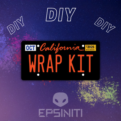 Orange Gloss California Plate Wrap DIY Kit